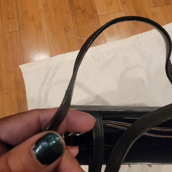 Coach Black Leather Satchel - Picture 6 of 12